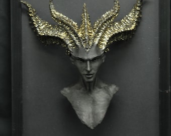 Impresionante busto de bruja - HECHO A MEDIDA - réplica gótica - Lilith Diablo