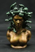 Exceptional Medusa bust in resin - MADE TO ORDER