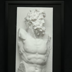 Klytios - Clytos upper body framed - MADE TO ORDER - Greek god statue, Mythology figurines