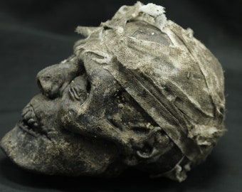 Replica of a mummified Egyptian head - MADE TO ORDER