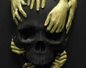 Memento Mori - Dislocated skull - MADE TO ORDER - human skull replica