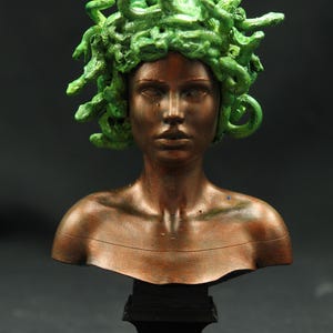 Handmade Medusa bust - MADE TO ORDER