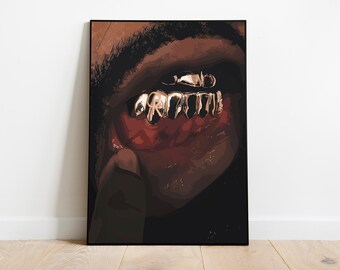 Black Man Art, Modern Art, Black Woman Wall Art, Black Girl Wall Art, African wall art, Black girl art, Wall Art Digital, Fashion Art