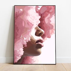 black art, black girl art, black woman wall art, black wall art, black woman art, black girl wall art, black art print, urban digital prints