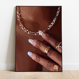 black art, black girl art, black woman wall art, black wall art, black woman art, black girl wall art, black art print, urban digital print