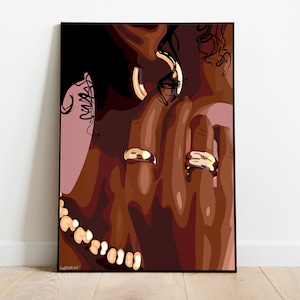 Black Woman Art Print: Urban Fashion Illustration (Digital Download)