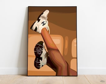 black art, black girl art, black woman wall art, black wall art, black woman art, black girl wall art, black art print, urban digital prints