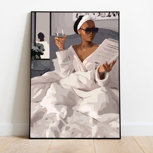 black art, black girl art, black woman wall art, black wall art, black woman art, black girl wall art, black art print, Elite black woman HD