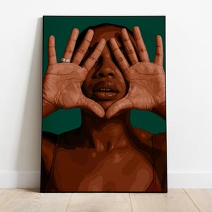 black art, black woman art, black woman wall art, black wall art, black woman art, black girl wall art, black art print, urban digital print