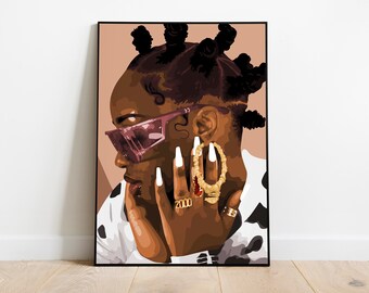 Black Woman Art, Bantu Art, Black Woman Wall Art, Black Girl Wall Art, African wall art, Black girl art, Wall Art Digital, Girl Fashion Art