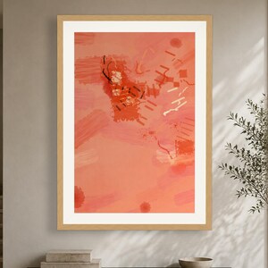 Coral Terracotta Fractal Art Print - Modern Earth Tone, Printable Digital Download image 10