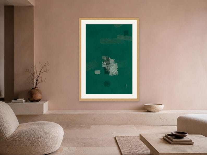 Emerald Green Wall Art – Fractal Art Print, Printable Digital Download image 14