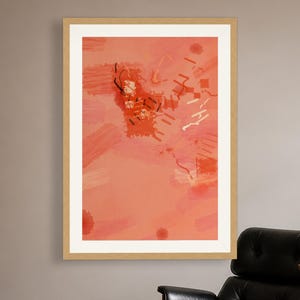 Coral Terracotta Fractal Art Print - Modern Earth Tone, Printable Digital Download image 12