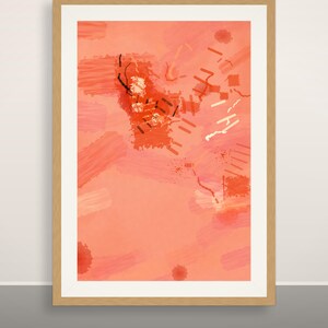 Coral Terracotta Fractal Art Print - Modern Earth Tone, Printable Digital Download image 11