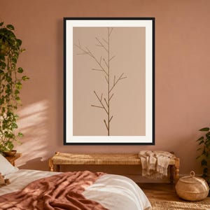 Earth Tone Abstract Art Print - Boho Tree Wall Decor, Printable Digital Download image 12