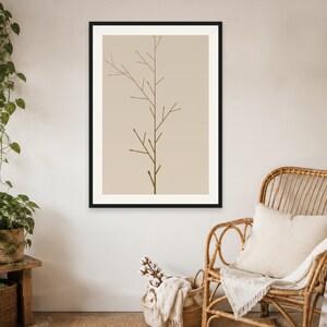 Earth Tone Abstract Art Print - Boho Tree Wall Decor, Printable Digital Download image 2