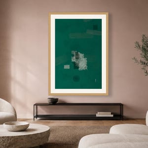 Emerald Green Wall Art – Fractal Art Print, Printable Digital Download image 3