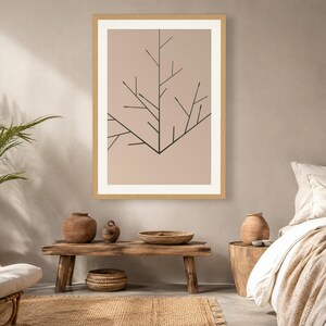 Neutral Fractal Art - Boho Earth Tone Print, Printable Digital Download image 10