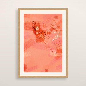 Coral Terracotta Fractal Art Print - Modern Earth Tone, Printable Digital Download image 3