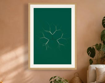 Emerald Green Wall Art – Abstract Art Print, Printable Digital Download