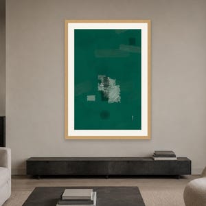 Emerald Green Wall Art – Fractal Art Print, Printable Digital Download image 13