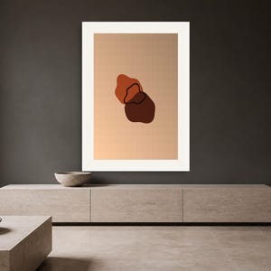 Terracotta and Brown Fractal Art Print – Earth Tone Wall Art, Printable Digital Download image 12