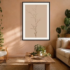 Earth Tone Abstract Art Print - Boho Tree Wall Decor, Printable Digital Download image 11
