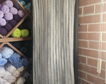 Manta de ganchillo - Gris