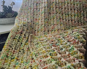 Manta para bebé - Blanco roto con color moteado