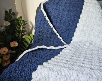 Manta - Azul y Blanca