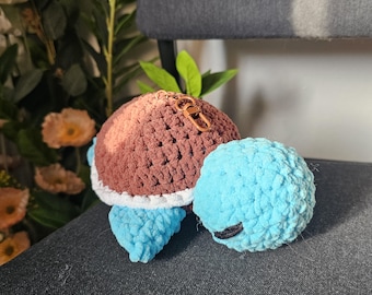 Llavero de tortuga de ganchillo, llavero de peluche