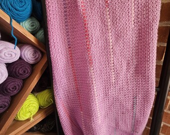 Manta de ganchillo - Morada