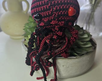 Calamar - Rayas rojas y negras