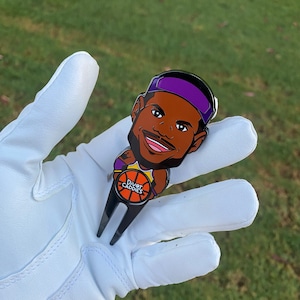 Custom Handcrafted The King Golf Divot Tool with Ball Marker