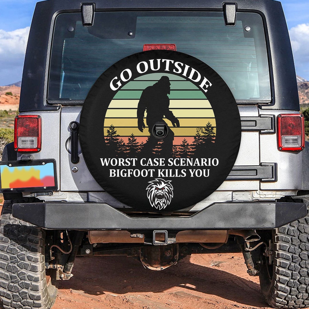 Bigfoot Spare Tire Cover Bigfoot Go Outside Vintage Spare Etsy