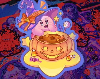 Pink Poyo Halloween Sticker / FanArt