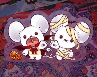 Halloween Mouse Couple Sticker