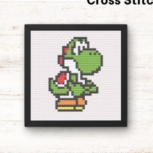 Cross Stitch - Yoshi Super Mario Inspired Cross Stitch Pattern