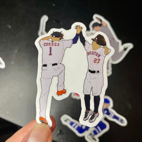 Carlos Correa and Jose Altuve Houston Astros Vinyl Sports Sticker