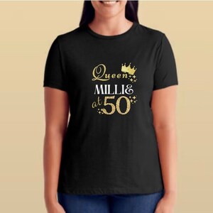 Personalised 50th Birthday Tshirt for Women, Birthday Trip Tshirt for Ladies, 50th T-shirt, T-shirt for Girl’s Trip, Birthday Gift for Her
