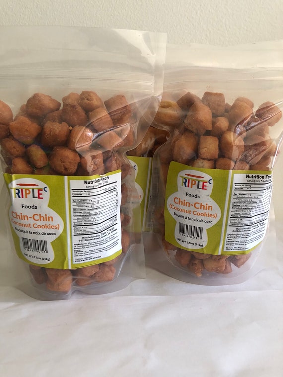 Chin Chin: Nigerian Coconut Cookies - 7.5oz - Etsy Israel