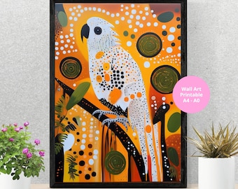 Cockatoo: An Exploration of Modern Art with Indigenous Inspiration. 7 High Resolution Downloadable Digital Files