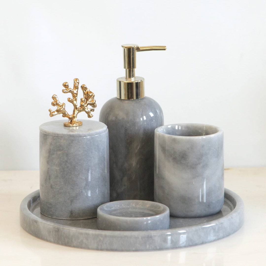 Marble Bathroom Set Marble Products for Your Bathrooms A Etsy