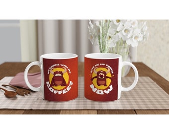 Caneca de cerâmica do Monstro dos Biscoitos - Caneca de café engraçada - 11oz