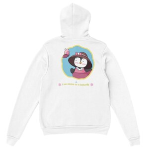 Pingvin i kärlek unisex pulloverhuva bild 7
