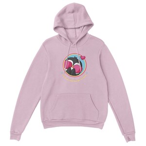 Pingvin i kärlek unisex pulloverhuva Light Pink
