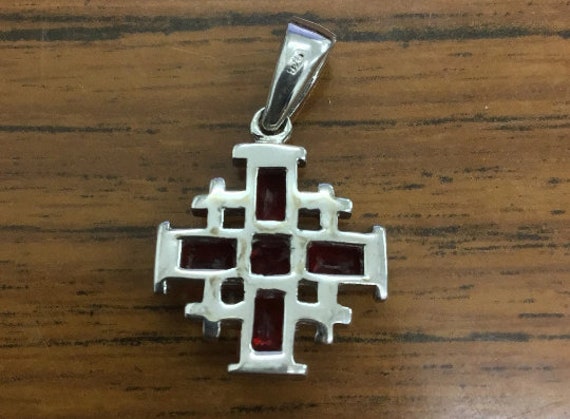 Hand Made 925 Sterling Silver Jerusalem Cross Pen… - image 2