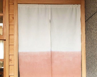 Room Divider Noran DOUBLE COLOR Linen Japanese Noren Curtain Door Panels Drapes  Doorway Dip Dyed Traditional