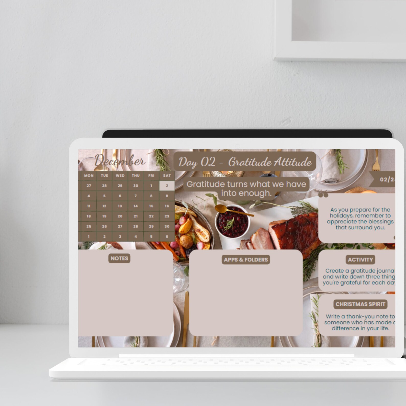 Advent Calendar Desktop Wallpaper Organizer PNG Christmas - Etsy