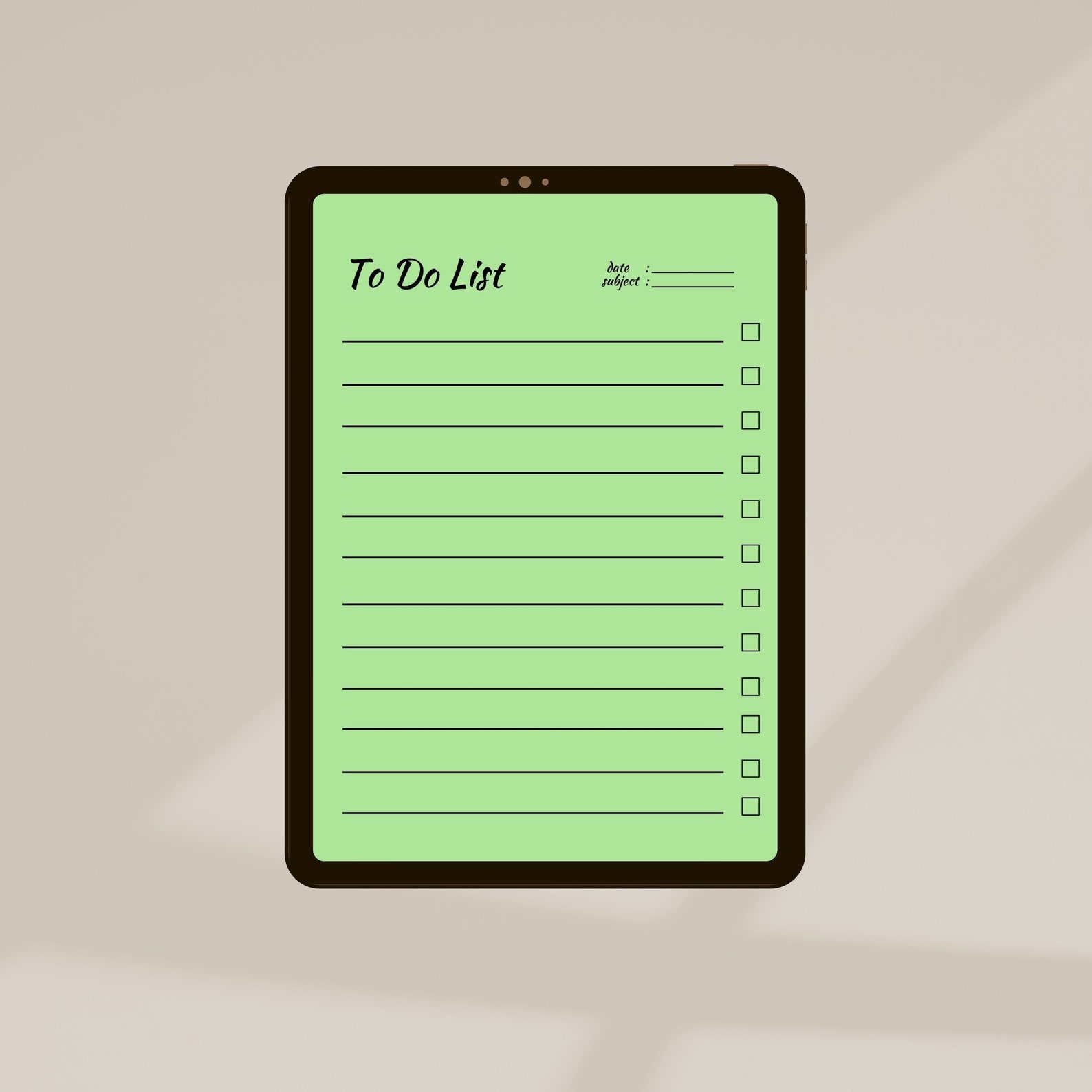 Digital to Do List Goodnotes Template Dark Mode to Do List Etsy